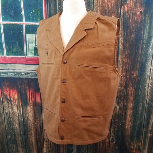 Wyoming Traders Other - WYOMING TRADER OVERSIZED BRONCO CANVAS VEST (2NDS)
